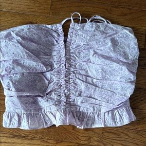 Lavender Ruched Women's Top